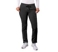 Adar Addition Scrubs for Women - Skinny Leg Cargo Drawstring Scrub Pants - A6104 - Black - XL