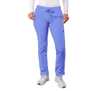 Adar Addition Scrubs for Women - Skinny Leg Cargo Drawstring Scrub Pants - A6104 - Ceil Blue - XS