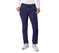 Adar Addition Scrubs for Women - Skinny Leg Cargo Drawstring Scrub Pants - A6104 - Navy - XL