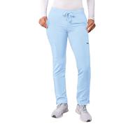 Adar Addition Scrubs for Women - Skinny Leg Cargo Drawstring Scrub Pants - A6104 - Sky Blue - M