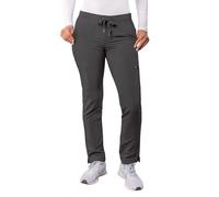 Adar Addition Scrubs for Women - Skinny Leg Cargo Drawstring Scrub Pants - A6104P - Pewter - XS
