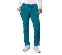 Adar Addition Scrubs for Women - Skinny Leg Cargo Drawstring Scrub Pants - A6104T - Caribbean Blue - 2X
