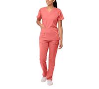 Adar Pro Breakthrough Plus Scrub Set for Women - Enhanced V-Neck Top & Multi Pocket Pants - 4400P - Royal Blue - S, 4400RPRS