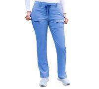 Adar Pro Heather Scrubs for Women - Slim Fit Tapered Scrub Pants - P4100H - Heather French Blue - XXS