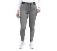 Adar Pro Heather Scrubs for Women - Ultimate Yoga Jogger Scrub Pants - P7104H - Heather Grey - L