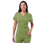 Adar Pro Scrubs for Women - Elevated V-Neck Scrub Top - P4212 - Spring Leaf - L