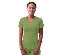 Adar Pro Scrubs for Women - Modern V-Neck Scrub Top - P7002 - Spring Leaf - 3X