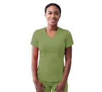 Adar Pro Scrubs for Women - Modern V-Neck Scrub Top - P7002 - Spring Leaf - XS