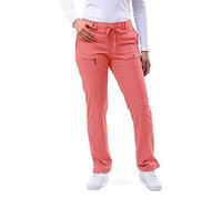 Adar Pro Scrubs for Women - Skinny Leg Yoga Scrub Pants - P4100 - Rapture Rose - XS