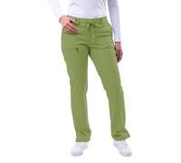Adar Pro Scrubs for Women - Skinny Leg Yoga Scrub Pants - P4100 - Spring Leaf - M