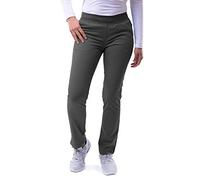 Adar Pro Scrubs for Women - Skinny Leg Yoga Scrub Pants - P7102 - Pewter - L