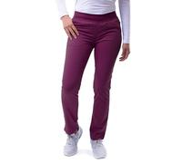 Adar Pro Scrubs for Women - Skinny Leg Yoga Scrub Pants - P7102T - Wine - XS
