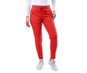 Adar Pro Scrubs for Women - Ultimate Yoga Jogger Scrub Pants - P7104 - Apple - 3X