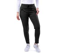 Adar Pro Scrubs for Women - Ultimate Yoga Jogger Scrub Pants - P7104 - Black - S