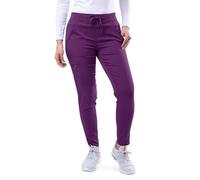 Adar Pro Scrubs for Women - Ultimate Yoga Jogger Scrub Pants - P7104 - Eggplant - XXS