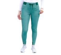 Adar Pro Scrubs for Women - Ultimate Yoga Jogger Scrub Pants- P7104 - Heather Hunter - XL