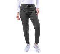 Adar Pro Scrubs for Women - Ultimate Yoga Jogger Scrub Pants - P7104 - Pewter - M
