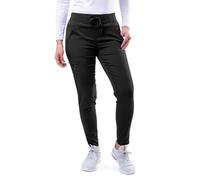 Adar Pro Scrubs for Women - Ultimate Yoga Jogger Scrub Pants - P7104T - Black - M
