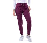 Adar Pro Scrubs for Women - Ultimate Yoga Jogger Scrub Pants - P7104T - Wine - L