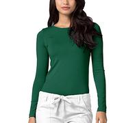 Adar Underscrubs for Women - Long Sleeve Underscrub Comfort Tee - 2900 - Hunter Green - 3X