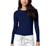 Adar Underscrubs for Women - Long Sleeve Underscrub Comfort Tee - 2900 - Navy - XL