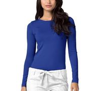 Adar Underscrubs for Women - Long Sleeve Underscrub Comfort Tee - 2900 - Royal Blue - XL