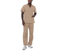 Adar Uniforms Men's 701kki3x Medical Scrubs, Khaki, 3XL UK