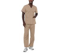 Adar Uniforms Men's 701kkixs Medical Scrubs, Khaki, XS UK