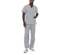 Adar Uniforms Men's 701slvl Medical Scrubs, Silver Gray, L UK