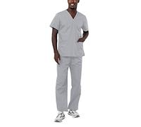 Adar Uniforms Men's 701slvs Medical Scrubs, Silver Gray, S UK