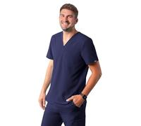 Adar Uniforms Mens A6006nvy Medical Scrubs Shirt, Navy, L UK