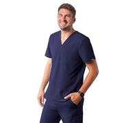 Adar Uniforms Men's A6006nvy Medical Scrubs Shirt, Navy, XL UK