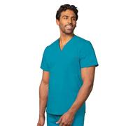 Adar Uniforms Women's 6011tbls Medical Scrubs Shirt, Teal Blue, S UK