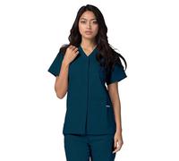 Adar Uniforms Women's 604cbb4x Medical Scrubs Shirt, Caribbean Blue, 4XL UK