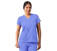 Adar Uniforms Women's A6008cbl Medical Scrubs Shirt, Ceil Blue, XXS UK