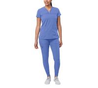 Adar Uniforms Women's P9400cbll Medical Scrubs Set, Ceil Blue, L UK