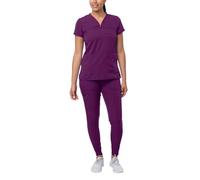Adar Uniforms Women's P9400egpm Medical Scrubs Set, Eggplant, M UK