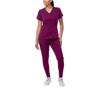 Adar Uniforms Womens P9500winm Medical Scrubs Set, Wine, M UK