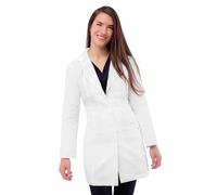 Adar Universal Lab Coats for Women - Belted 33" Lab Coat - 2817 - White - M