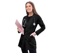 Adar Universal Lab Coats For Women - Perfection 32" Lab Coat - 811 - Black - M
