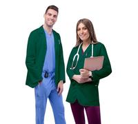 Adar Universal Mens Lab Coats - Classic 31" Consultation Lab Coat - 805 - Hunter Green - 5X