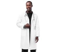 Adar Universal Mens Lab Coats - Classic 39" Lab Coat - 803 - White - Size 44