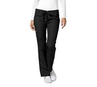 Adar Universal Scrubs for Women - Drawstring Straight Leg Scrub Pants - 510 - Black - 3X