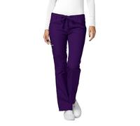 Adar Universal Scrubs for Women - Drawstring Straight Leg Scrub Pants - 510 - Purple - S