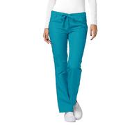 Adar Universal Scrubs for Women - Drawstring Straight Leg Scrub Pants - 510 - Teal Blue - S