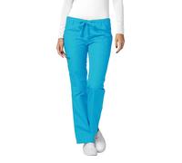 Adar Universal Scrubs for Women - Drawstring Straight Leg Scrub Pants - 510 - Turquoise - S