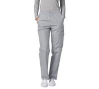 Adar Universal Scrubs For Women - Tapered Cargo Scrub Pants - 506 - Silver Gray - S