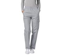 Adar Universal Scrubs for Women - Tapered Cargo Scrub Trousers - 506 - Silver Gray - L, 506SLVL
