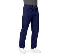 Adar Universal Unisex Scrubs - Drawstring Tapered Leg Scrub Pants - 504 - Navy - M