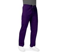 Adar Universal Unisex Scrubs - Drawstring Tapered Leg Scrub Pants - 504 - Purple - 4X